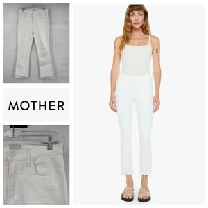 MOTHER Cream Ankle & Cropped Jeans